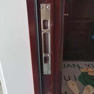 防盗门锁配件锁体导向片入户门专用锁片/门锁扣片装饰条圆头方.