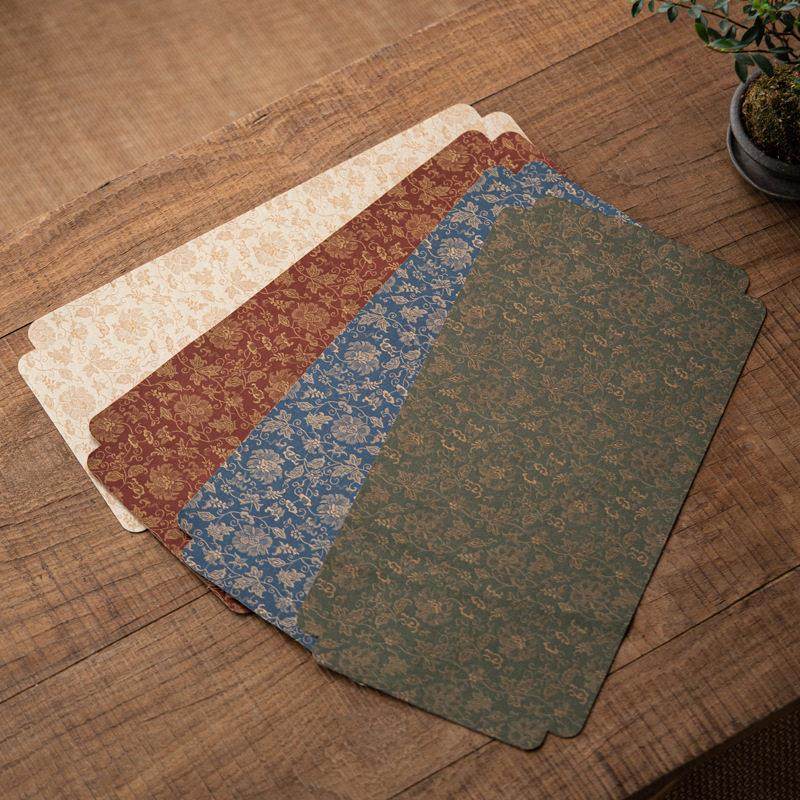 新中式缠枝莲双面干泡茶席茶垫防烫隔热垫吸水布艺桌旗茶盘垫,居家布艺,茶席,淘宝优惠券,粉丝福利购,淘宝优惠卷