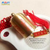 手工纯铜风铃汽车挂件铜铃铛汽车挂件饰镇宅汽车用品大号车载铜铃