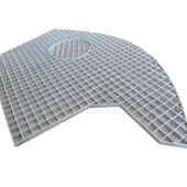 结构异型格板质保 重钢 镀锌圆形切割踏步扇形钢格板梯形承盖板