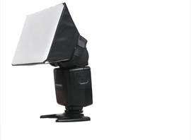 pixco单反相机机 顶柔光罩 万用柔光罩 折叠式闪光灯外闪罩柔光箱