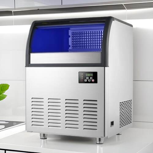 制冰机全自动奶茶店酒吧方冰分体一体机小中大型快速制冰冰块碎冰