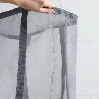 Large Capacity Foldable Laundry Basket Mesh Sundries