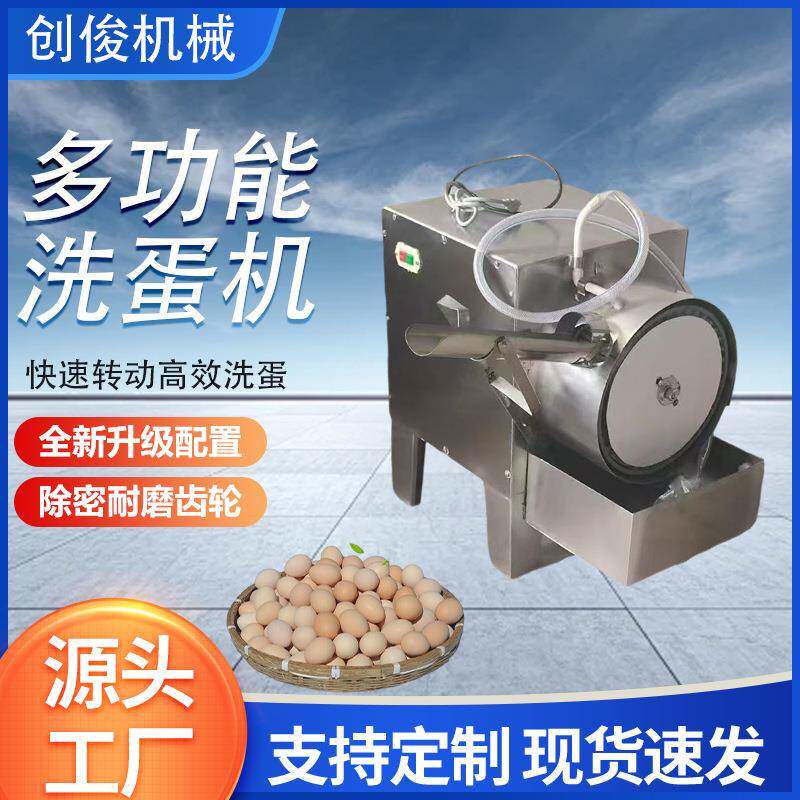 商用洗蛋机全自动小型麻酱蛋清洗机咸鸭蛋洗泥机毛刷洗蛋机厂家