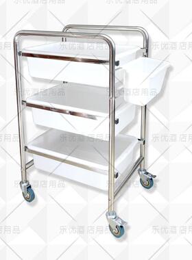 QLQ饭车店快餐烧烤KTV推车收集车不餐锈钢迷你小型收餐碗收车撤车