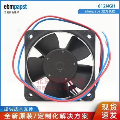 德国ebmpapst 直流风机 612NGH 0.16 6025 机柜散热风扇