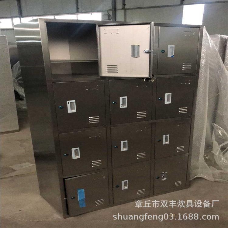 不锈钢40540子食堂格碗柜 学校工更衣柜 盘柜价格 不员锈钢柜餐子