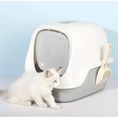 臭封闭式 猫盆盆猫防现货砂全封闭屎猫送隔猫铲大号外溅厕所砂厂家