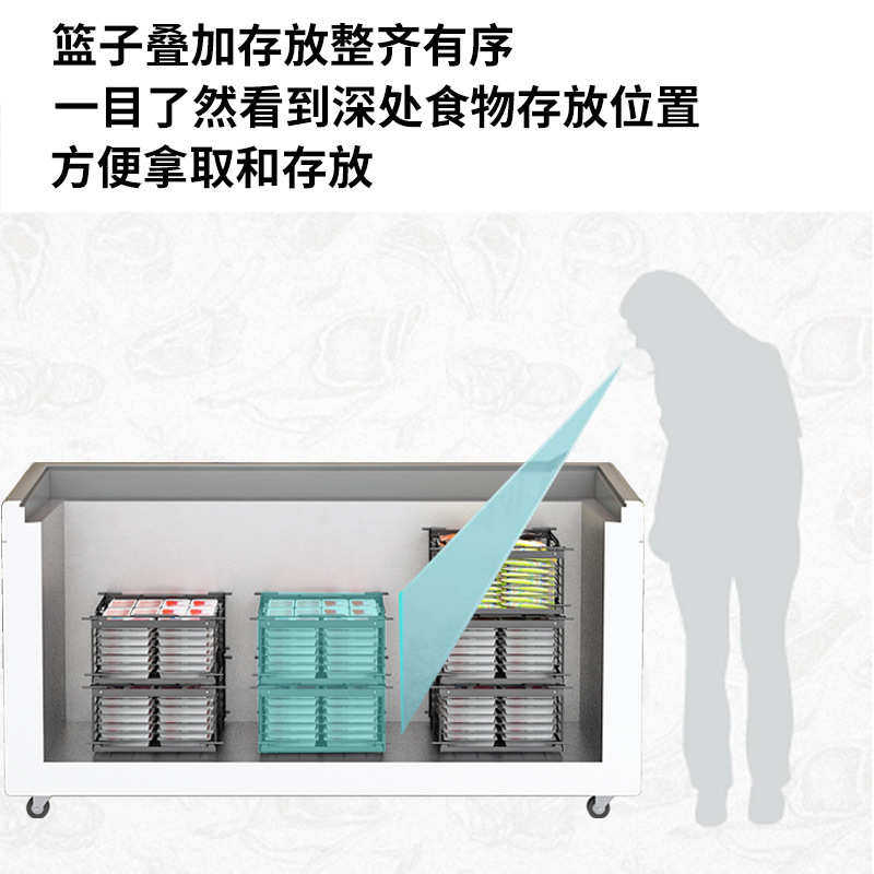 冷柜吊篮筐子食品筐冰柜内部置物架网篮食品筐挂筐架子分隔框通用,收纳整理,整理架/置物架/收纳架,淘宝优惠券,粉丝福利购,淘宝优惠卷