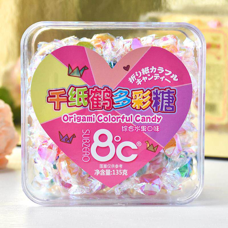 海亿零下8度什锦味果味硬糖综合水果味千纸鹤多盒装