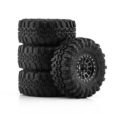 1/18 TRX4M路虎烈马1.0英寸轮胎轮毂 攀爬车铝合金轮毂 SCX24 FMS