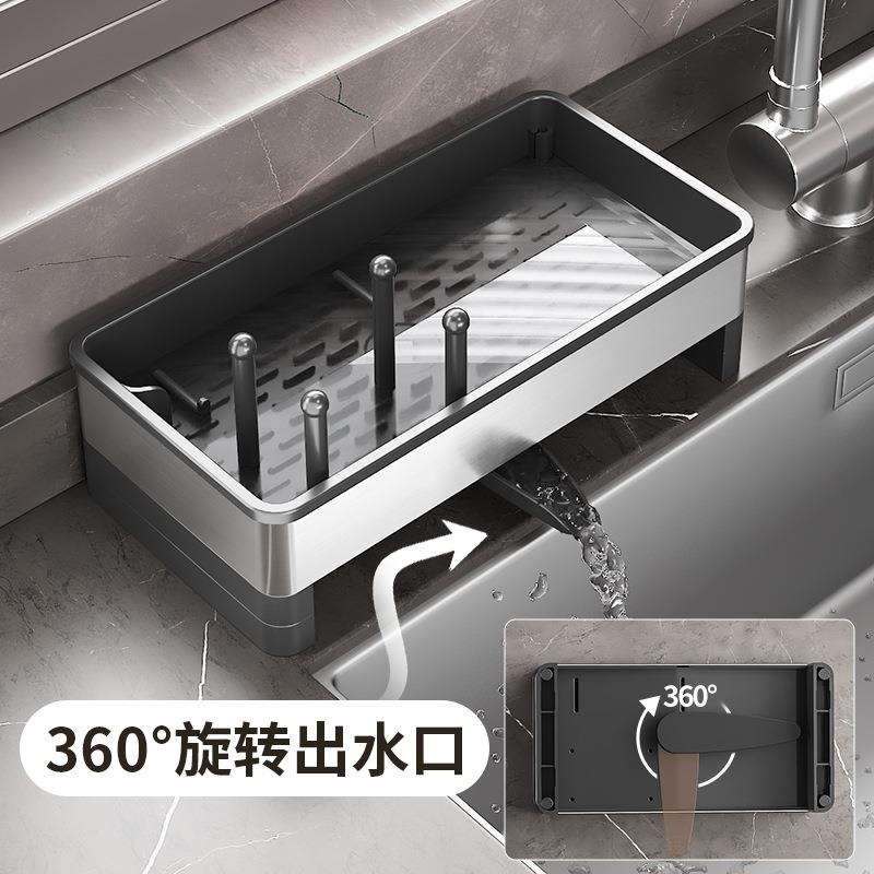 房抹布沥水架洗碗布置架海晾毛巾放绵厨房抹布水槽放窗台置物厨架