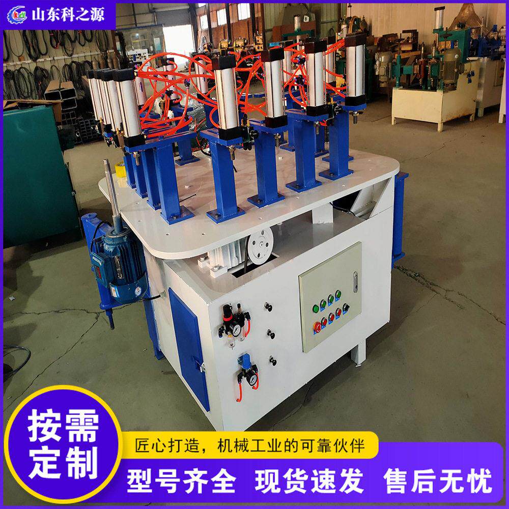 四轴转盘仿形铣 实木家具用仿形铣设备 台式拖把杆凹凸槽制作机