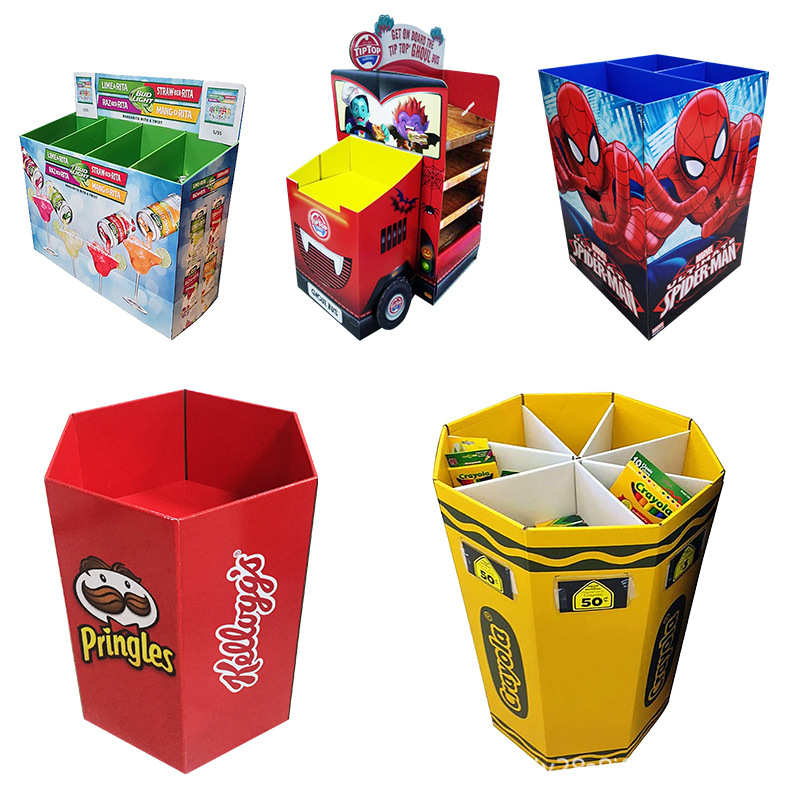 麦芽营销方箱落地展示方案 中岛台面背景宣传陈列卖货瓦楞纸展架