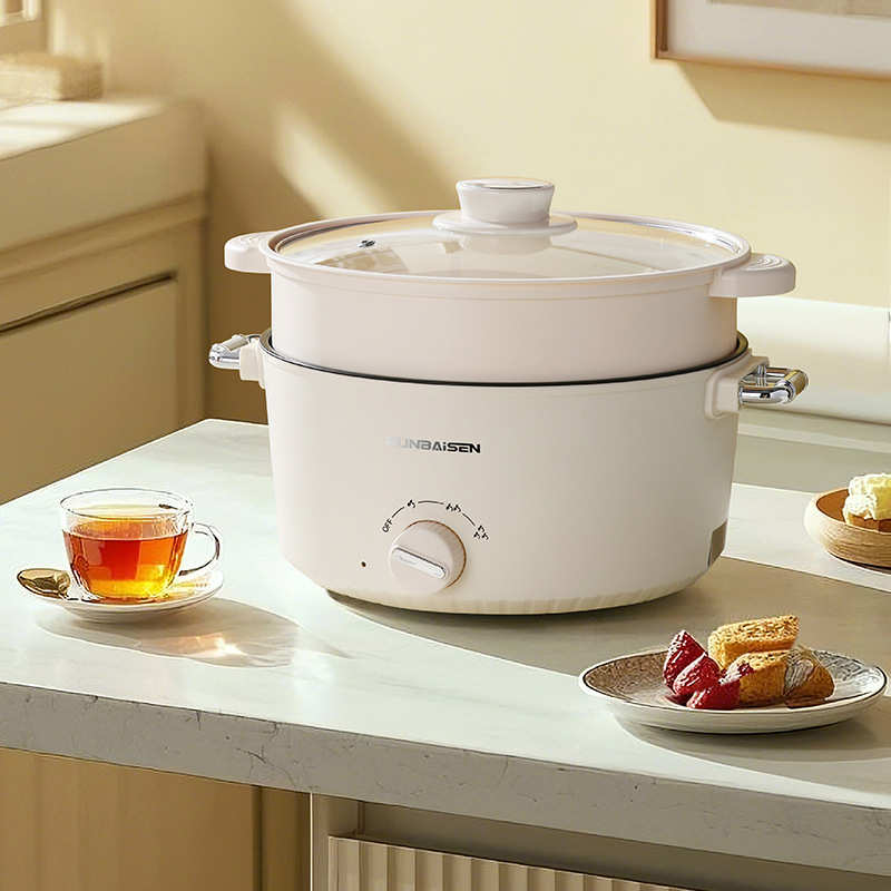 电煮锅学生家用多功能小锅电火锅一体电热锅宿舍电锅电炒锅小家电