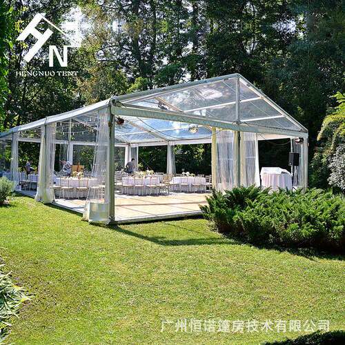 欧式篷房户外婚庆活动透明帐篷防火布铝合金框架上门安装广州厂家