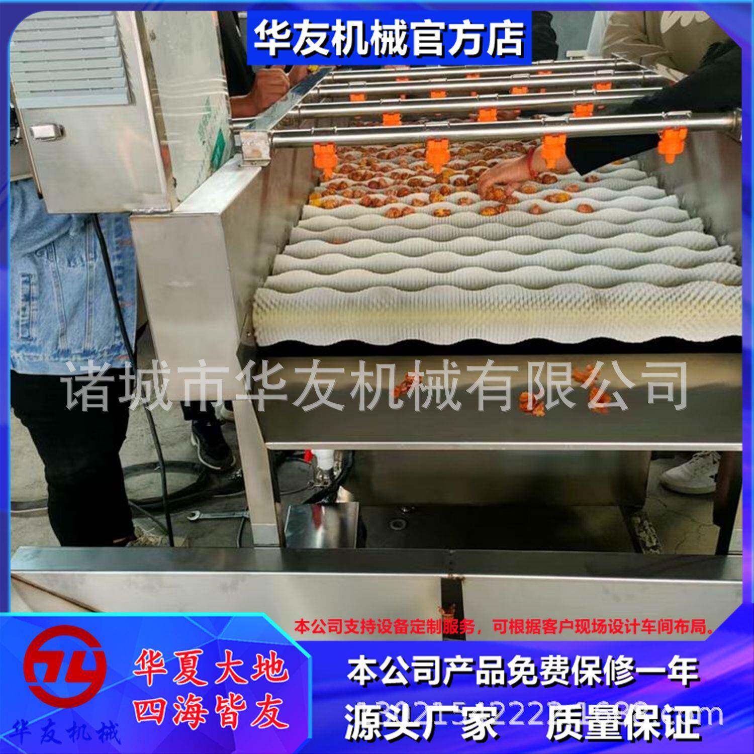 佛手瓜毛辊清洗机不锈钢南瓜平行毛刷清洗机器干辣椒干洗机