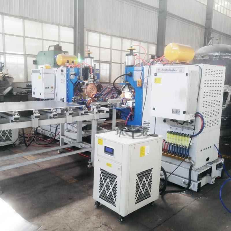 生产厂家板式换热器散热片变频缝焊机不锈钢换热片中频逆变滚焊机