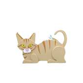 室内外花园装 Cat planter猫花盆播种机 饰桌面收纳摆件