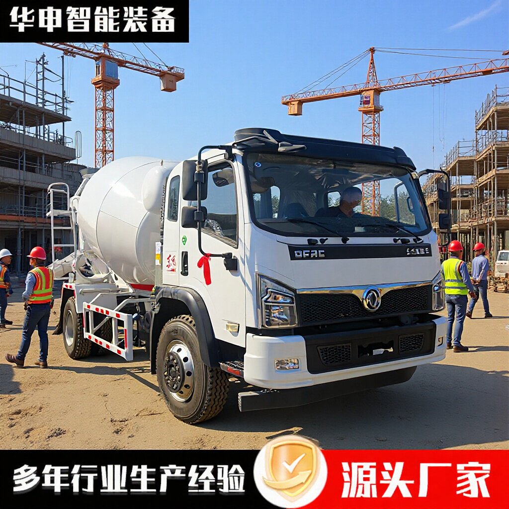 国六6方东风福瑞卡混凝土搅拌车运输罐车6-8方工地用水泥搅拌机