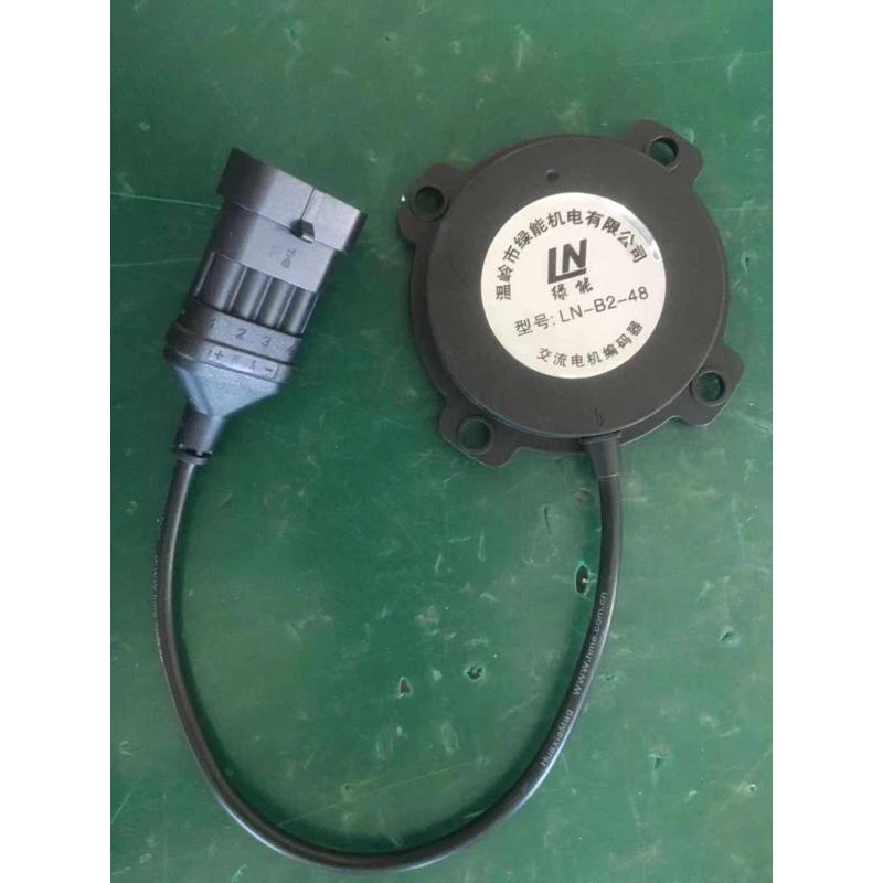 卧式交流电机1.5KW叉车驱动轮总成电机编码器LN-B2-48/64刹车盘Z8