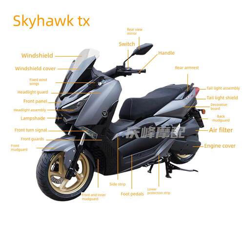天盈Tx150/250外壳原貌覆盖Tx24全车塑料件Pp漆