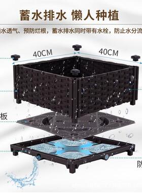 阳台菜种箱户外花箱槽器楼蔬顶室外特大加厚神塑料种菜Z020植专用