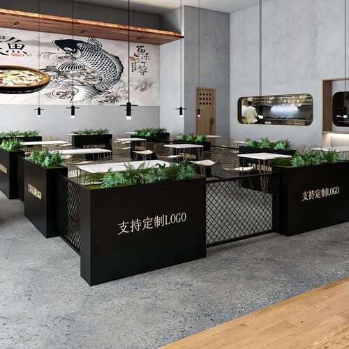 户外不锈钢花箱长方形组合铁艺花池门店庭院外摆围栏花坛市政花钵