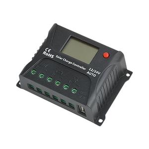 太阳能控制器P识W电压自动别控制器12/24V离M网系统阳能控太HP241