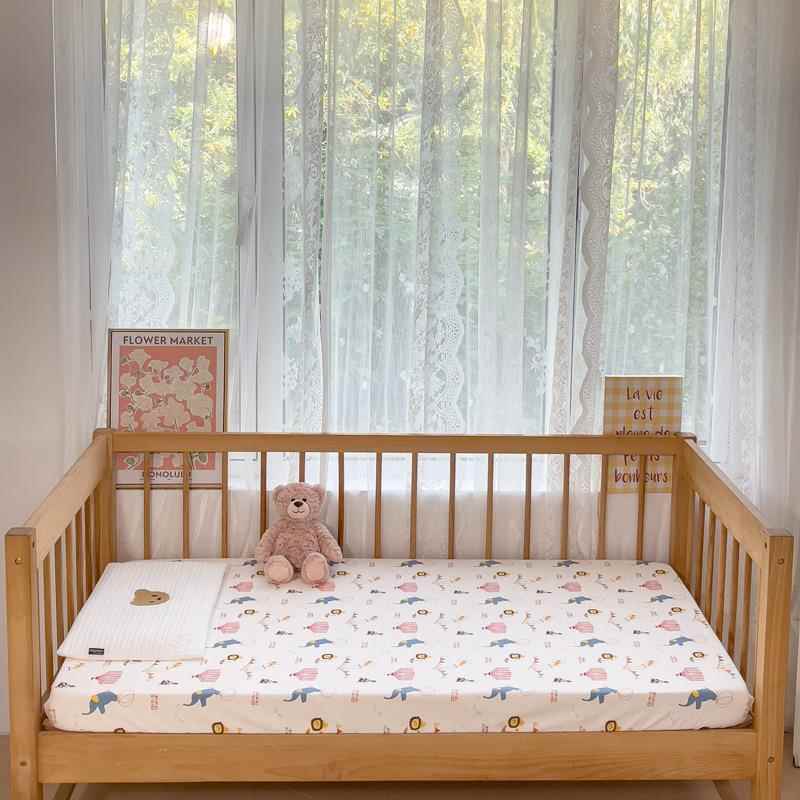 卡0-ytc756通A童类全棉防针织棉儿笠婴儿床水纯棉床单床宝宝隔尿