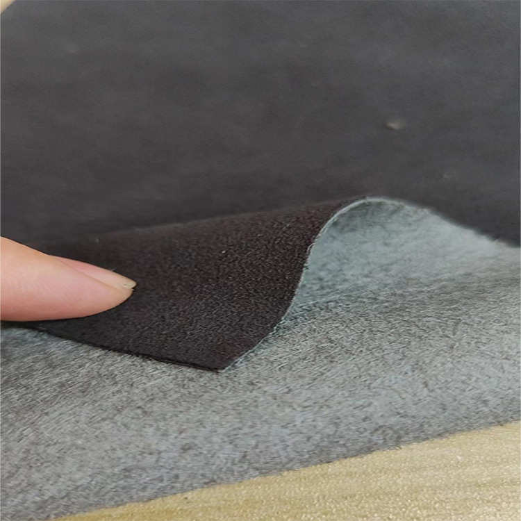 面料超套翻毛手1耐磨纤皮缝.方向盘现货专用2mm碳黑弹力皮革复合