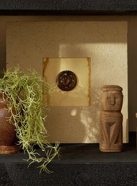 入户玄关摆件轻奢高档诧寂系列耳挂花器托 托盘艺术装饰品民宿电