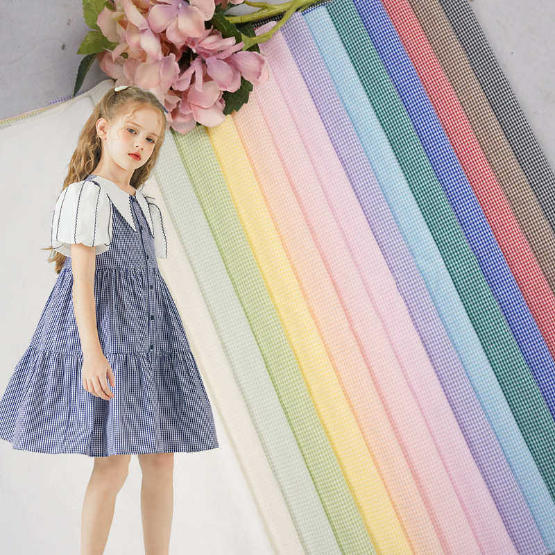 春夏薄款连衣裙格纹面料 涤纶弹力提花色织衬衫格子布 童装布料,纺织面料/辅料/配套,服装花边,淘宝优惠券,粉丝福利购,淘宝优惠卷