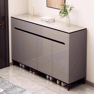 入户鞋柜家用门口室内轻奢高级感收纳柜玄关柜大容量储物门后鞋架