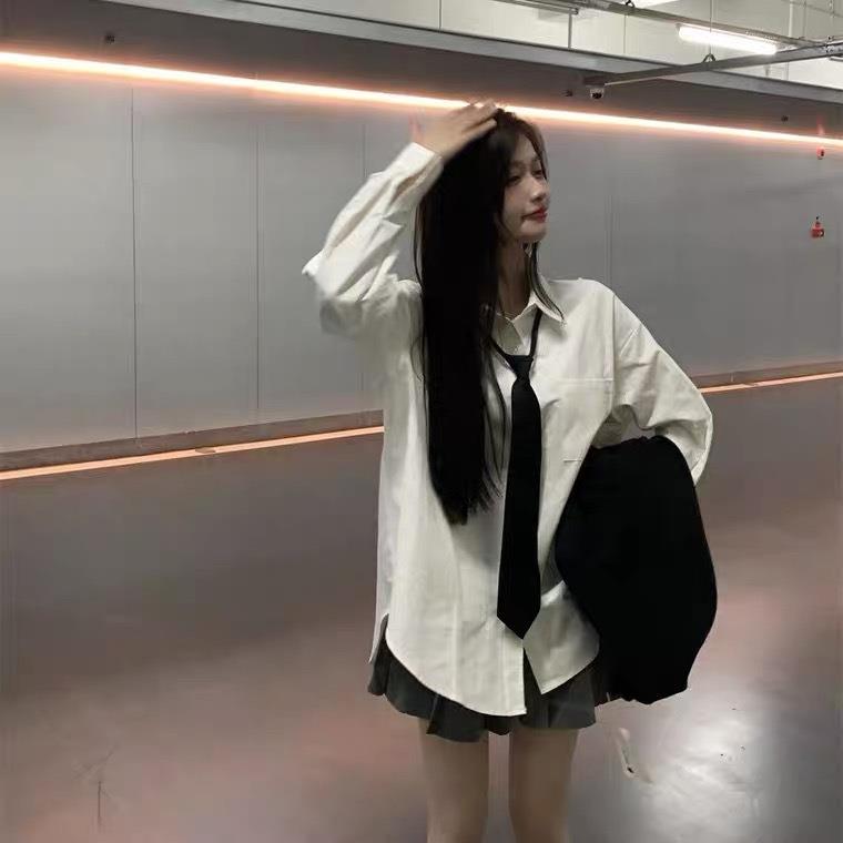 初田町jk黑色学院风针织开衫毛衣女款韩版宽松慵懒高级感超好看外