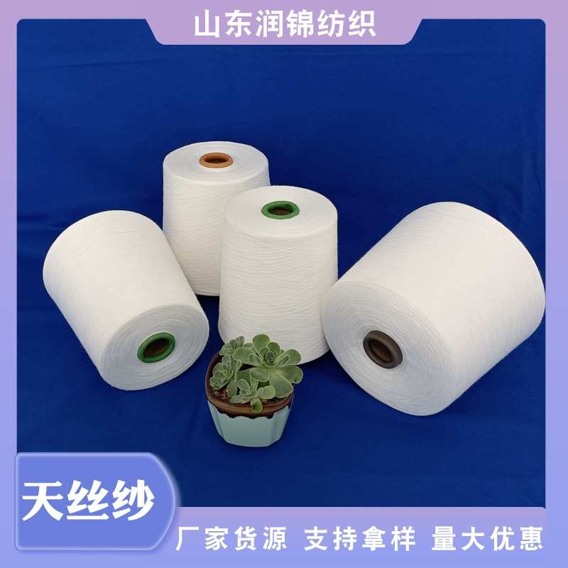 天丝粘胶纱 天丝莫代尔纱 粘胶天丝色纺纱A100人棉天丝纱现货批发