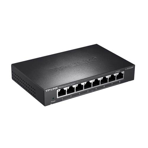 TP-LINK TL-SG2008MP 8口全千兆网管型PoE交换机以太网络供电器