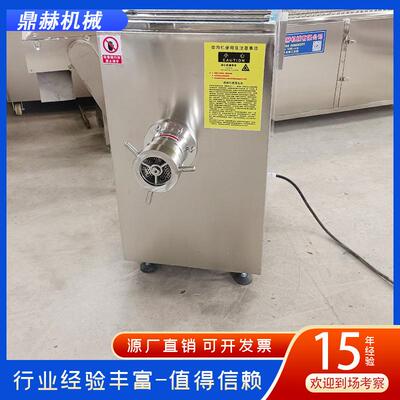 大型商用不锈钢冻肉绞肉机全自动肉馅绞肉设备冻肉绞肉机
