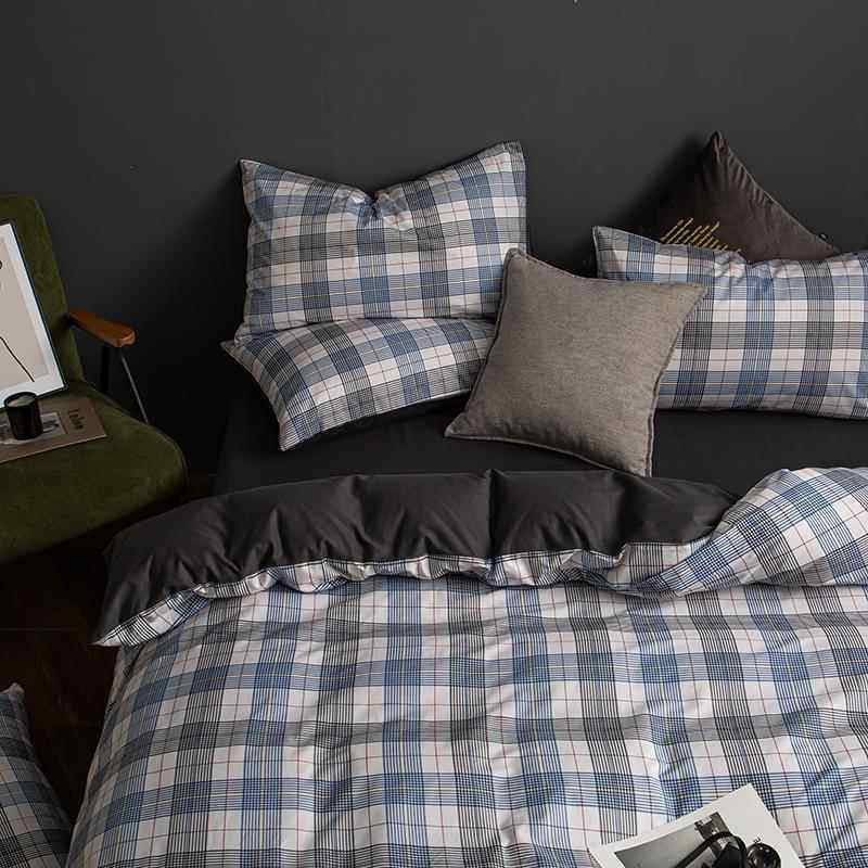 正品ins北欧风条四件纹套全棉纯棉被套床单18床笠网.床红上用品三,床上用品,床品套件/四件套/多件套,淘宝优惠券,粉丝福利购,淘宝优惠卷