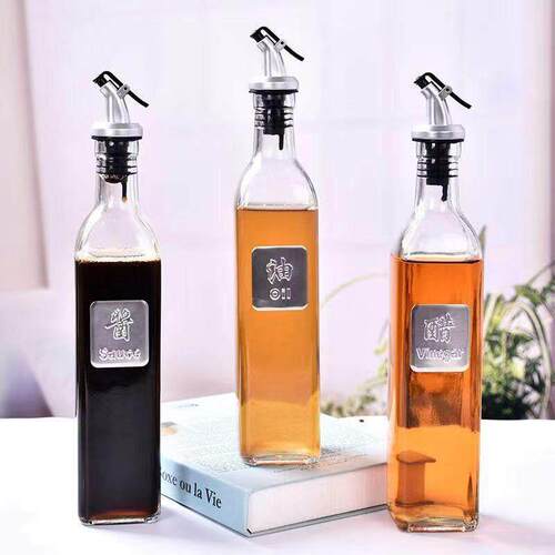 Kitchen Oil Bottle Sauce Vinegar Seasoning Bottle Dispenser