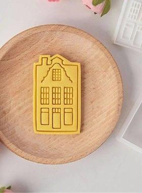 Vintage House Biscuit Cutters Cookie Stamps Fondant Pastry