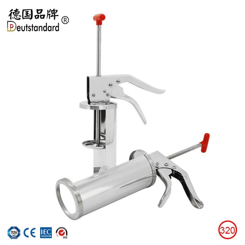 拉丁果填充注心机果酱枪汉堡包打酱抢配酱桶吉事果填充器