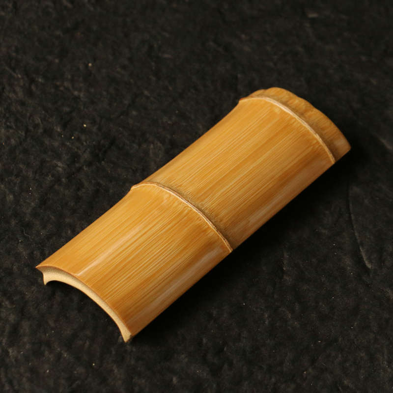 精品纯手工精磨天然双节老玉竹茶则竹制茶道茶具配件竹茶荷茶铲子