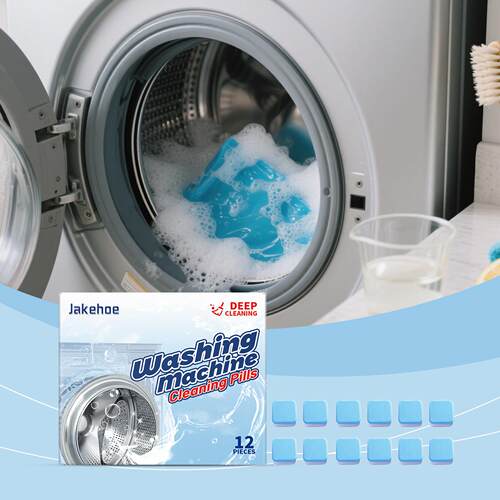 JAKEHOE Washing Machine Cleaner Tablets - Deep Cleaning, Sta
