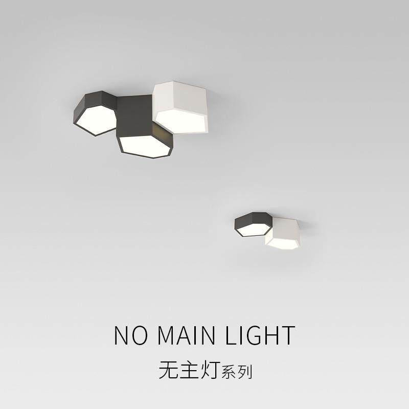 天花无主灯明装卧室照明led吸顶灯现代简约客厅灯走廊过道阳台灯