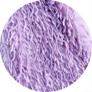 新品秋冬时装人造长毛绒羽妃托卡羽毛流苏绒布女装箱包面料