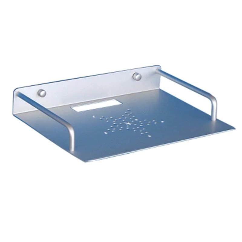 座机电话挂壁支架路由器收纳盒放光猫电视无线网置物架的架子极窄