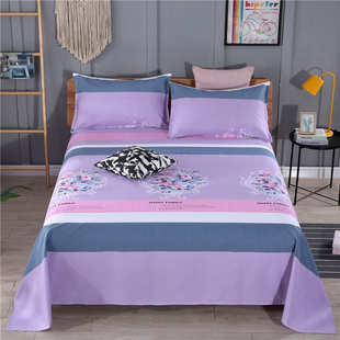 老粗布床单纯棉100全棉单件加厚加密双人大尺寸炕单防滑四季 通用