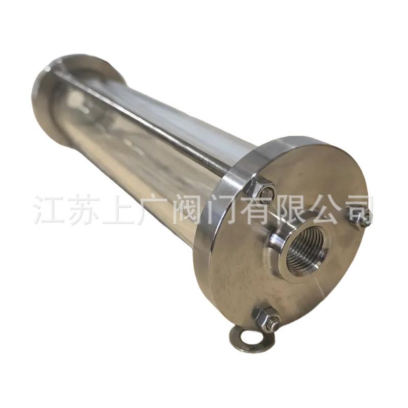 304锈钢内螺纹608管视盅不丝扣道玻璃视镜法兰水指示流器观察窗