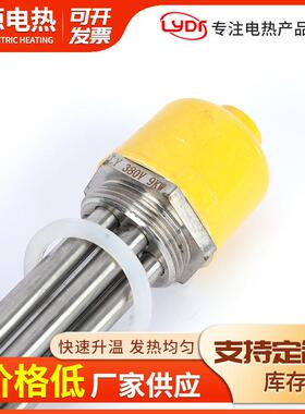大功率一寸半螺加411热管DN功0大率水箱加热器太阳能电加纹热管棒